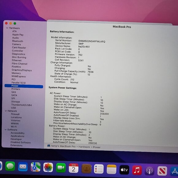 Macbook Pro 2015 15.4-in - 2.8 GHz Quad Core Intel i7 - 16 GB RAM - 1TB Storage - Picture 12 of 13